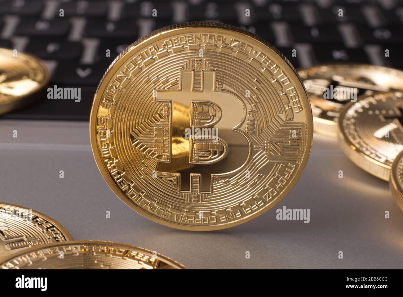 Visual representation of the Bitcoin Electronic Currency. Cryptocurrencies,  like Bitcoin, Ethereum, Dash, Monero and Litetcoin, are risky investments  Stock Photo - Alamy