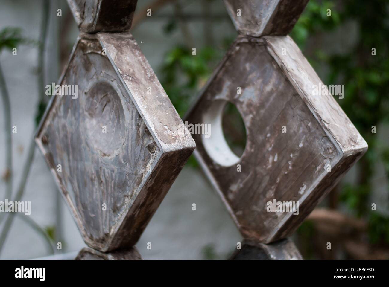 Square Forms (Two Sequences) 1963 Plaster Sculpture at the Barbara Hepworth Museum & Sculpture Garden, Barnoon Hill, Saint Ives TR26 1AD Stock Photo