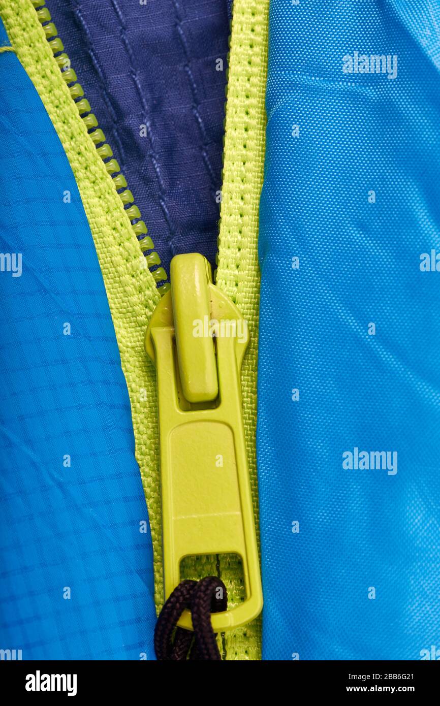 Zipper half open Stock Photo - Alamy