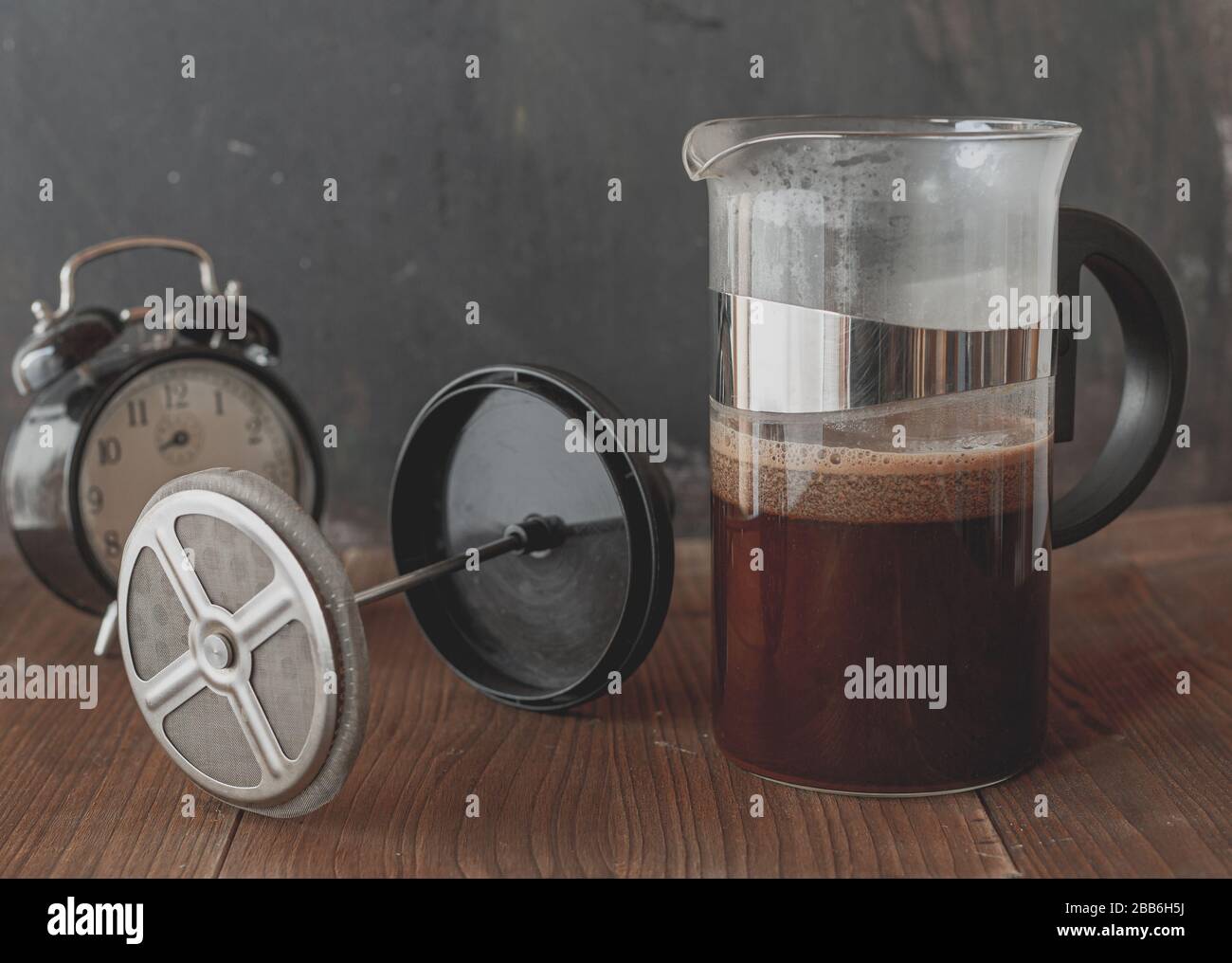 Strong coffee. Caffeine drink. Wake up with coffee. A bright morning