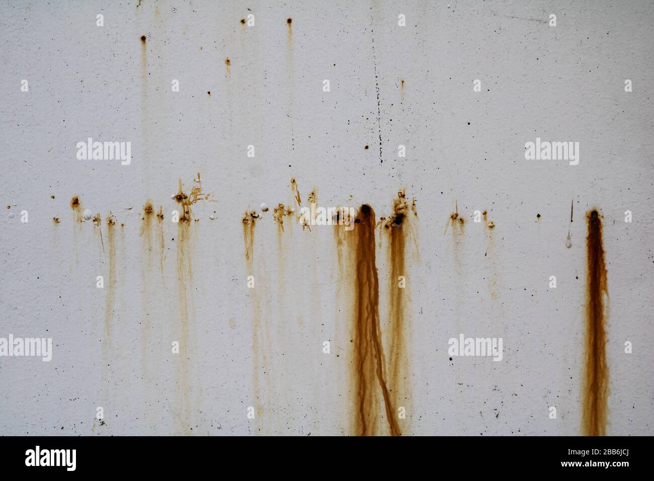 Old rusty aged white grunge metal surface high quality texture background Stock Photo