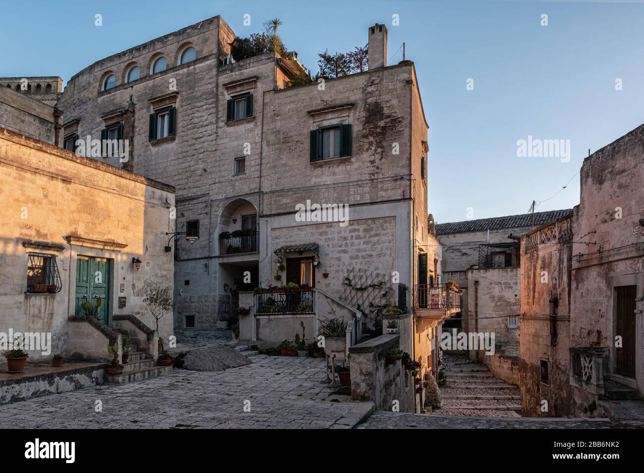 Cityscape, Matera, Basilicata, Italy Stock Photo