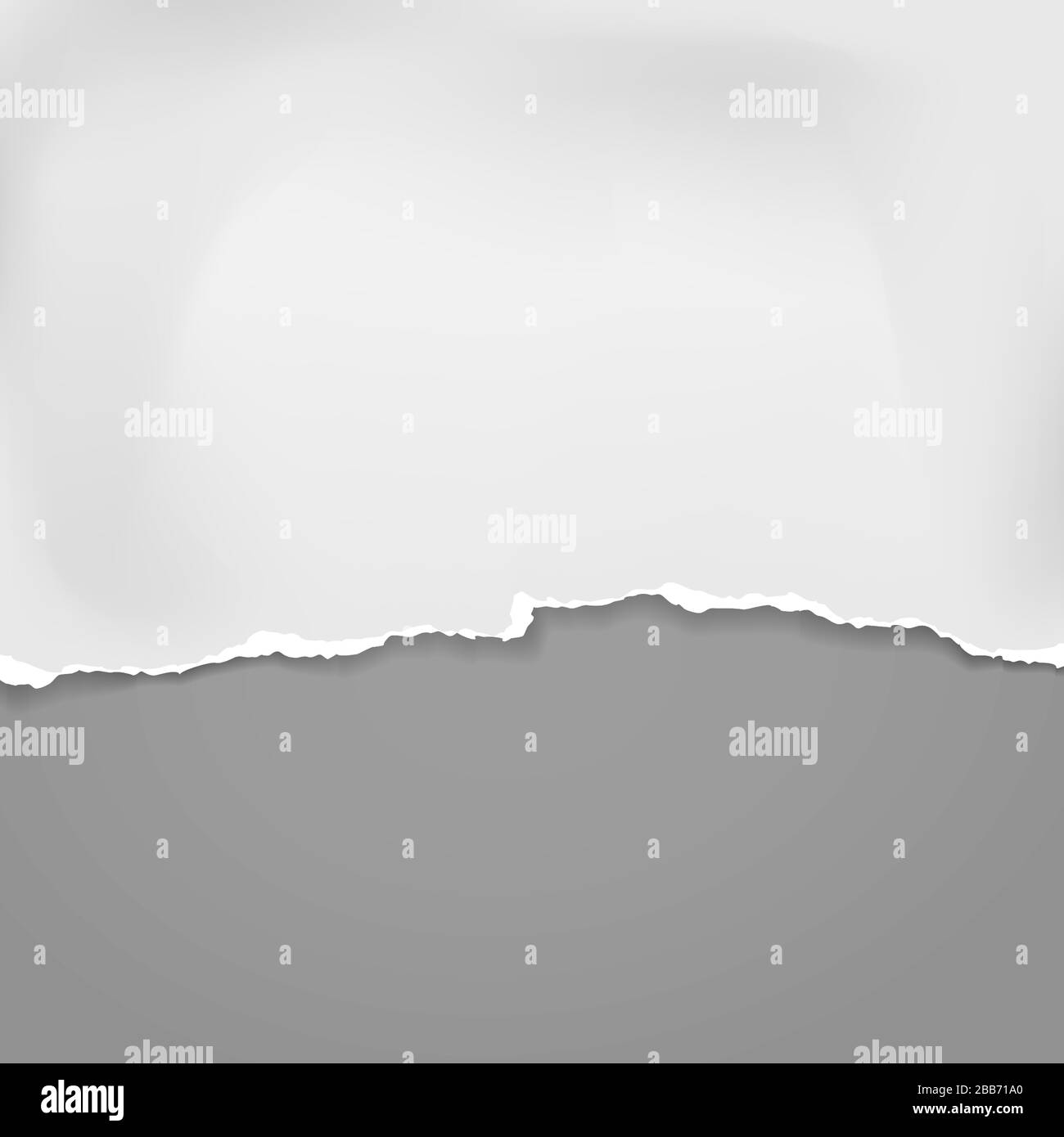 Crumble Paper Rip Piece of torn, ripped crumple white paper with soft shadow is on grey ...