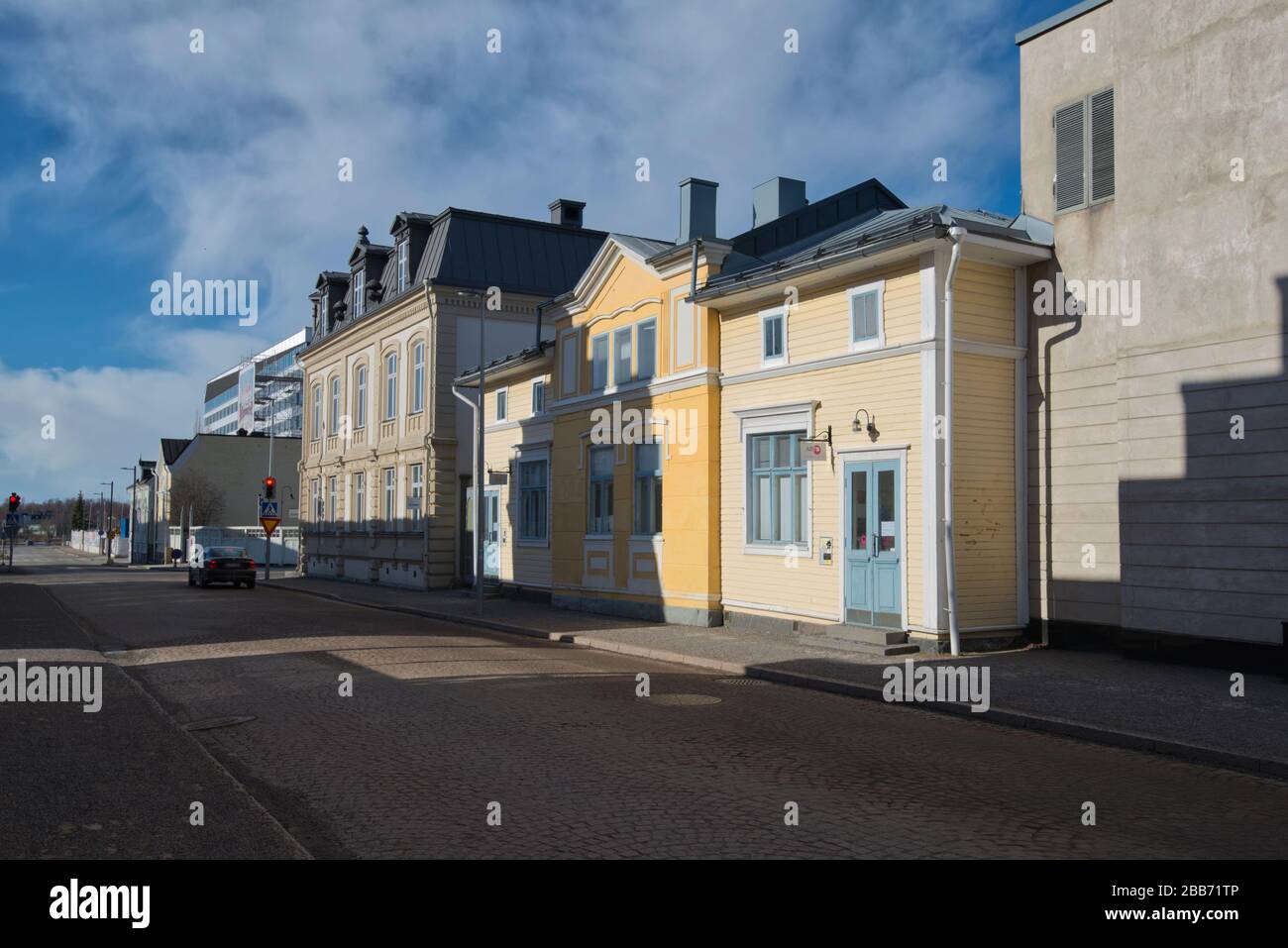 Hallituskatu street in Oulu, Finland Stock Photo Alamy