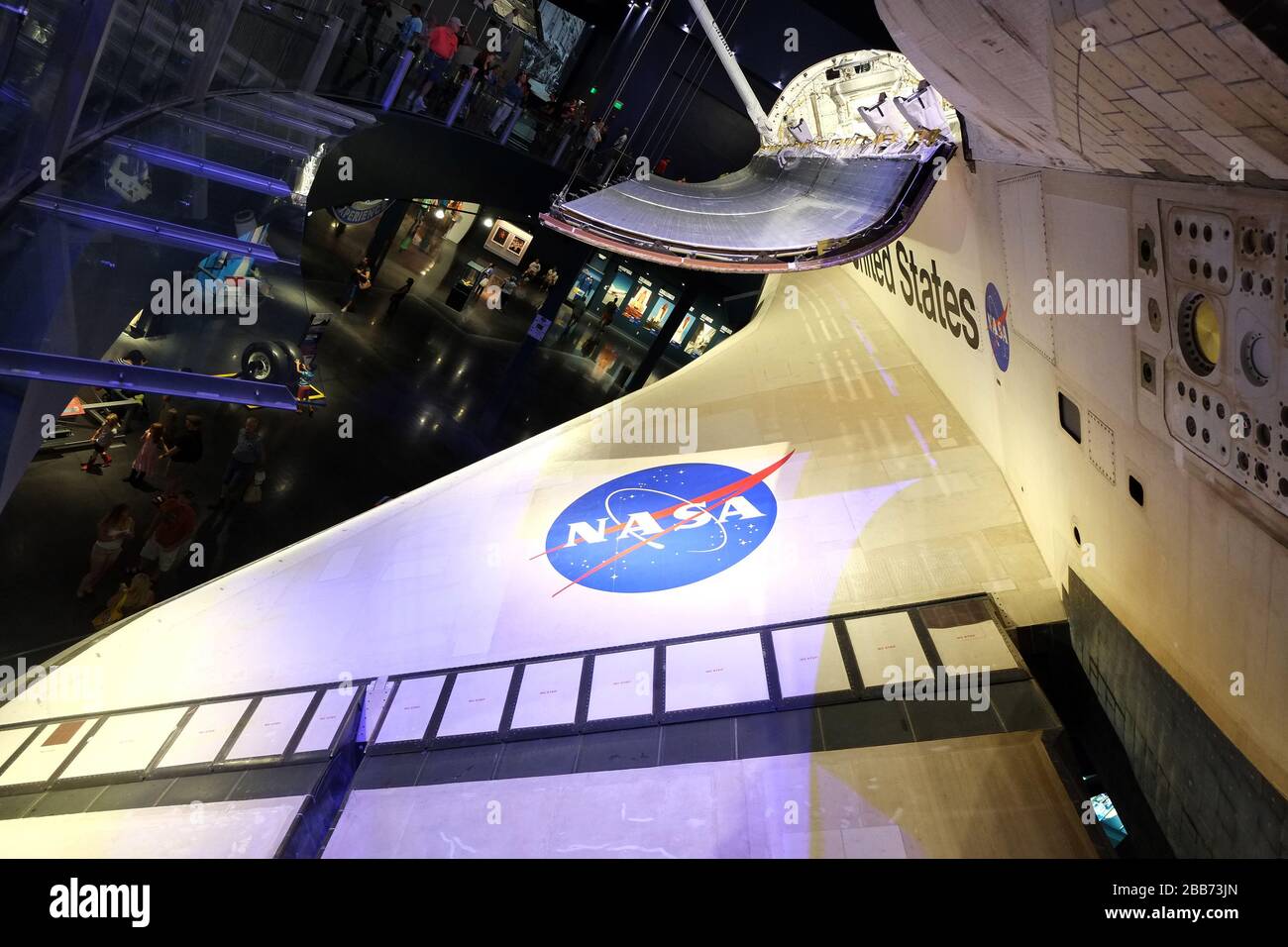 October 2014 - Space shuttle Atlantis at the Kennedy Space Centre in Florida Stock Photo