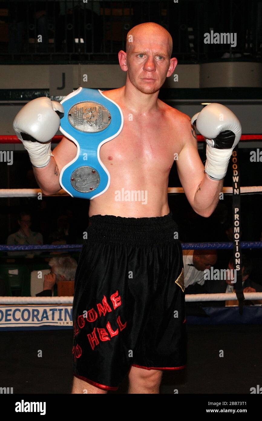 Ryan Barrett Black Shorts Defeats Almin Kovacevic In A Lightweight Boxing Contest For The International Masters Title At York Hall Bethnal Green P Stock Photo Alamy