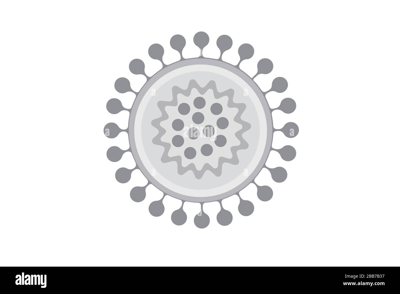 Virus or bacteria isolated on white background Stock Photo - Alamy