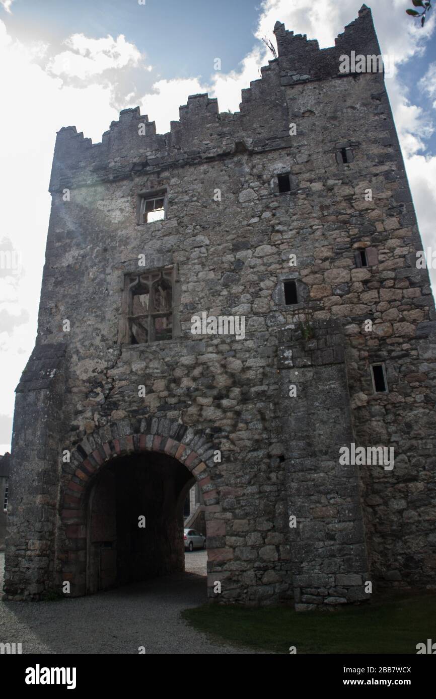 Howth, Ireland castle ruins Stock Photo