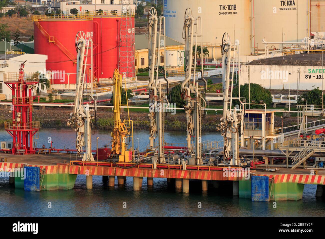 Gas plant in Phu My Port,Ho Chi Minh City (Saigon),Vietnam,Asia Stock