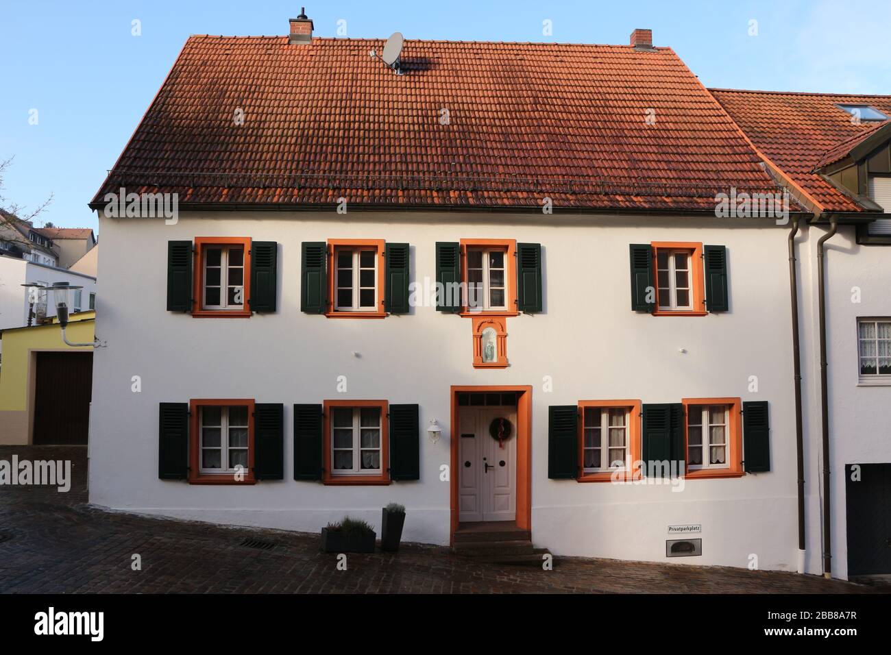 Historisches Gebäude im Zentrum der Gemeinde Illingen im Saarland Stock Photo