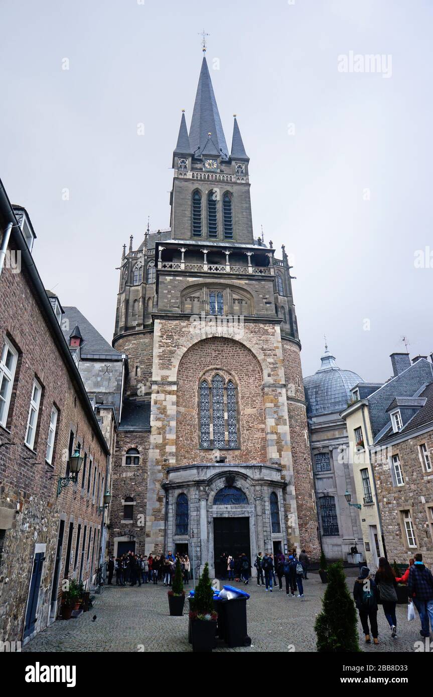 Aachener Dom, Aachen, Nordrhein-Westfalen, Deutschland Stock Photo