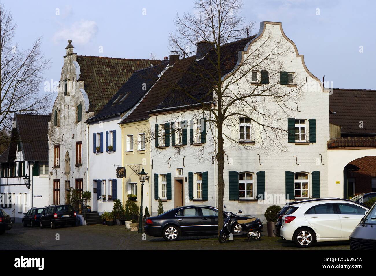 historischer Ortskern von Alt-Kaster, Bedburg, Nordrhein-Westfalen, Deutschland Stock Photo