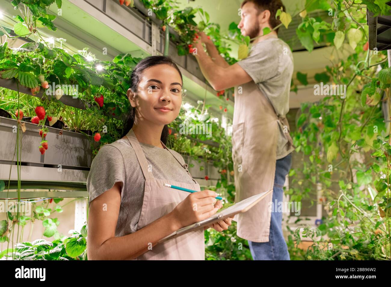 Women working greenhouse hires stock photography and images Alamy
