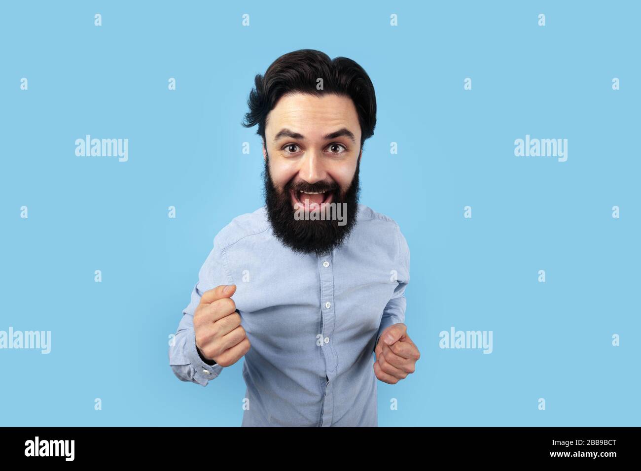 Feeling excited funny man hi-res stock photography and images - Alamy