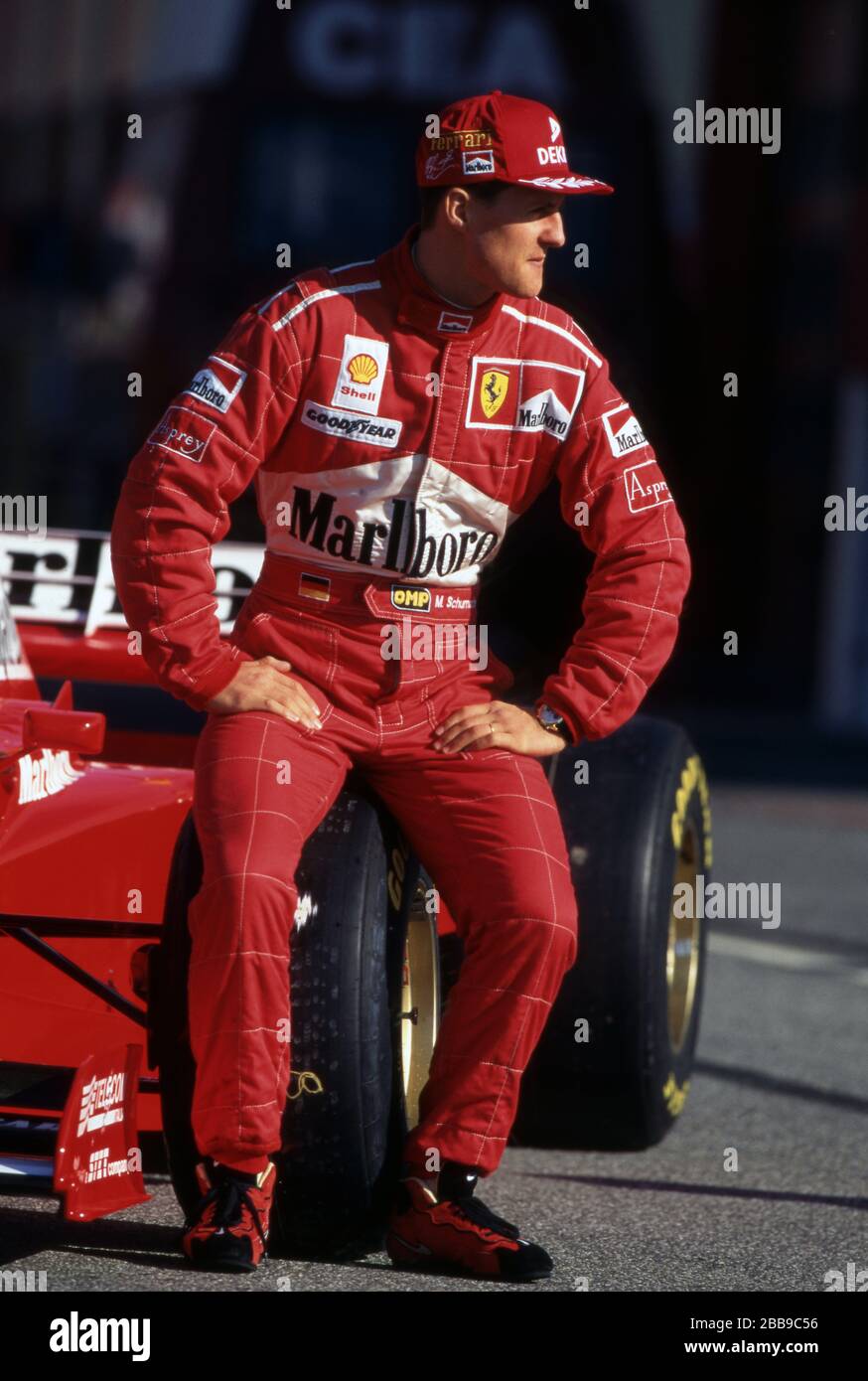 firo: Formula 1, season 1997 Sport, Motorsport, Formula 1, archive, archive  pictures Team Ferrari (1996-2006) Michael Schumacher, Germany, was a Formula  1 driver from 1991 to 2006 and 2010 to 2012, Schumacher