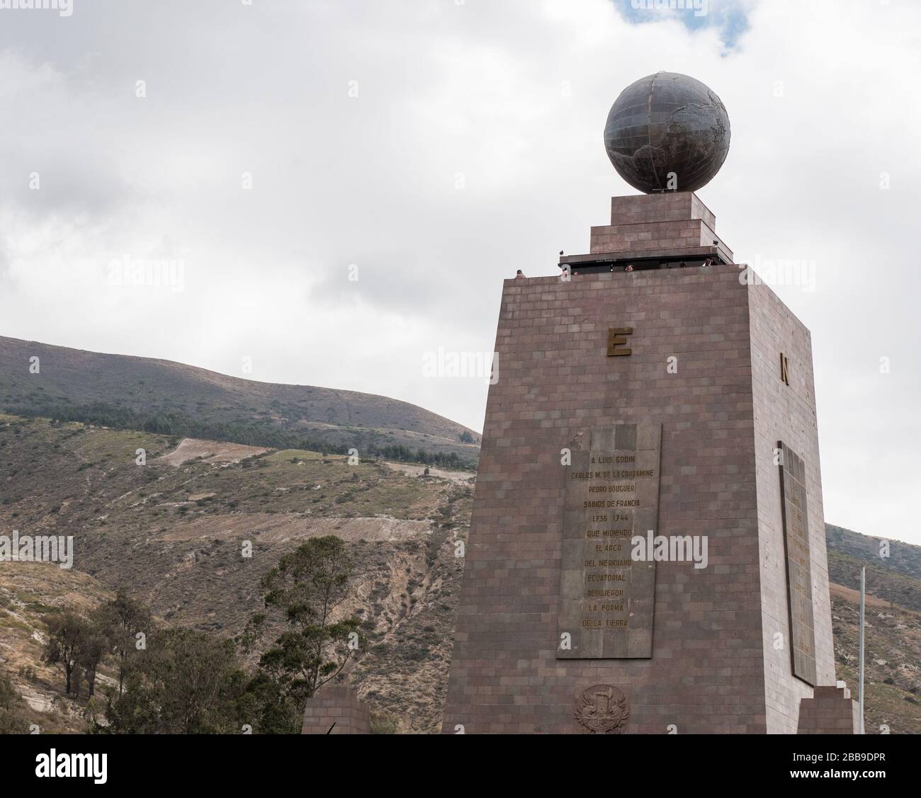 QUITO, ECUADOR JULY 30, 2018 A photo of the east and north side of the Monument to the