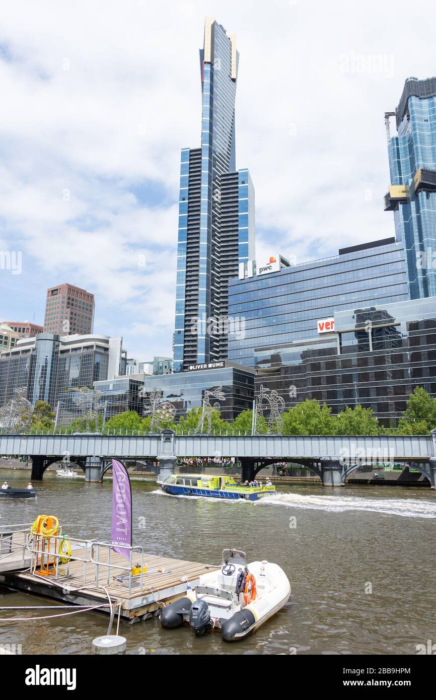 Eureka skyscraper, Riverside Quay, Southbank, City Central, Melbourne, Victoria, Australia Stock Photo