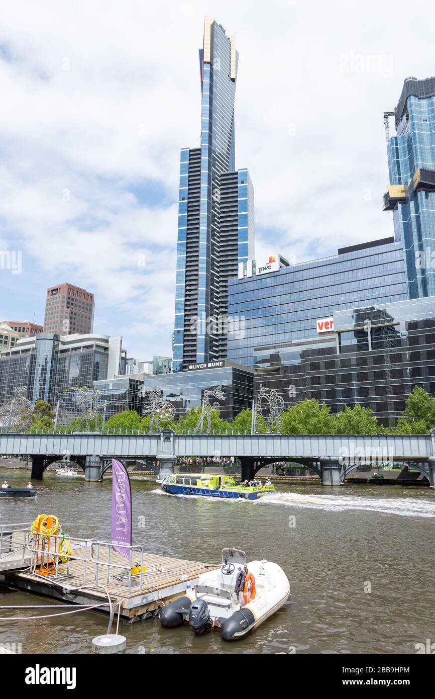 Eureka skyscraper, Riverside Quay, Southbank, City Central, Melbourne ...