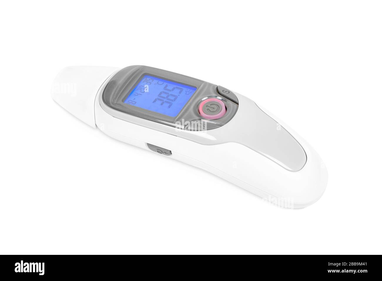 Digital infrared thermometer isolated on white background with clipping  path Stock Photo - Alamy