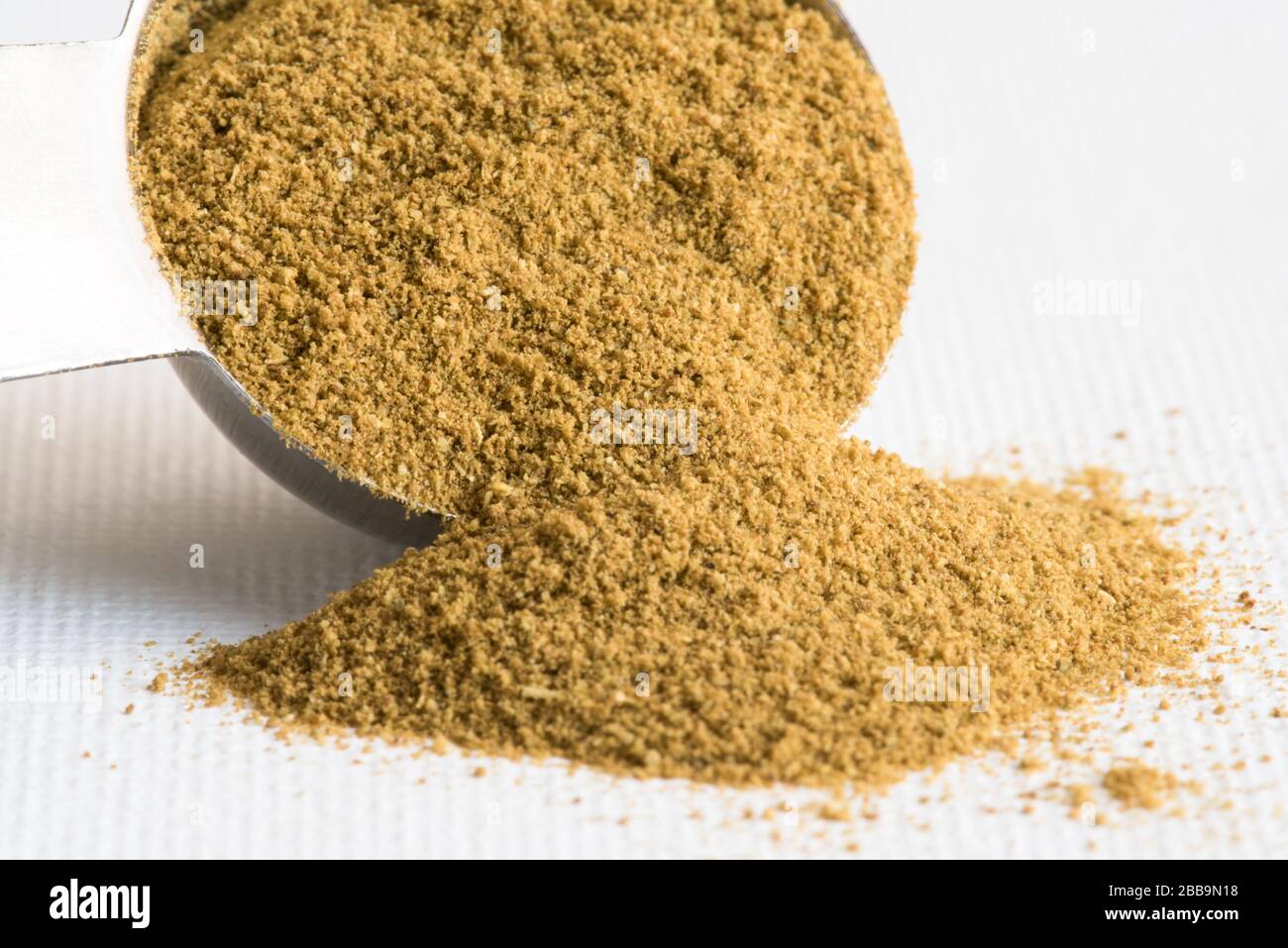 Ground Jalapeno Spilled from a Teaspoon Stock Photo Alamy