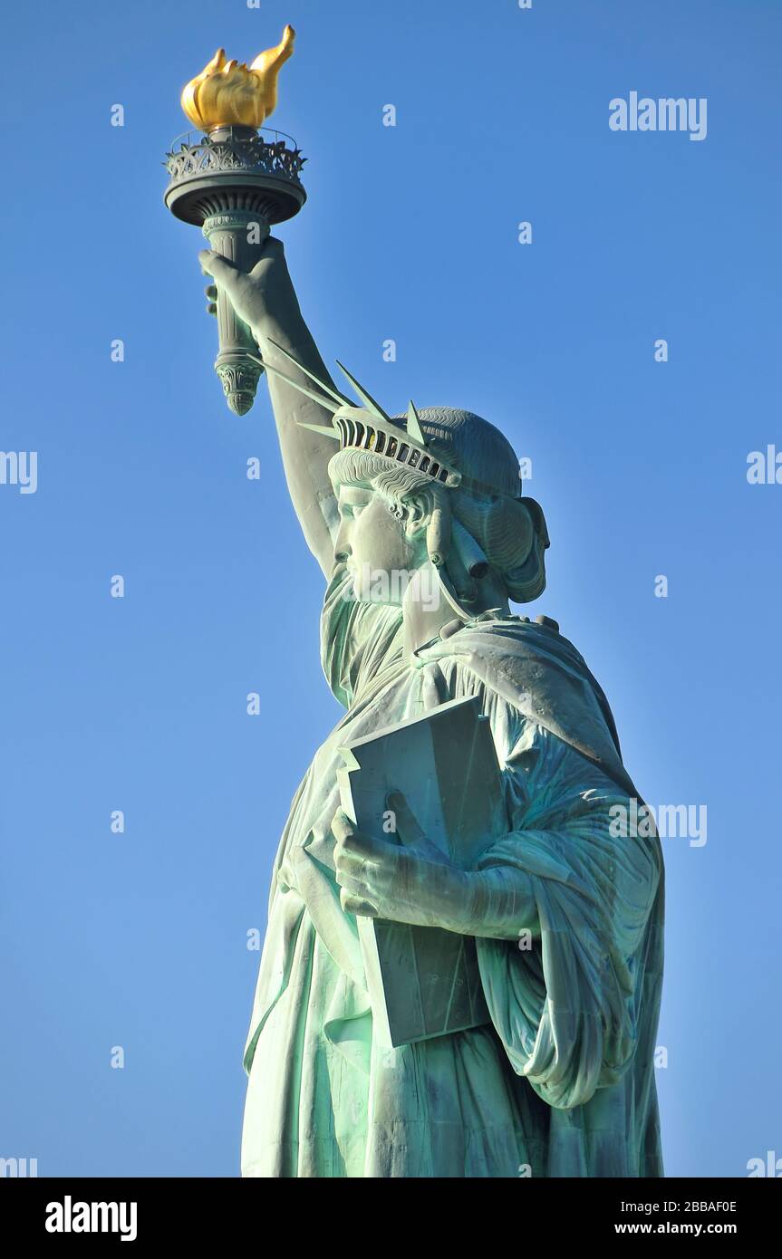 Liberty Statue in New York Stock Photo