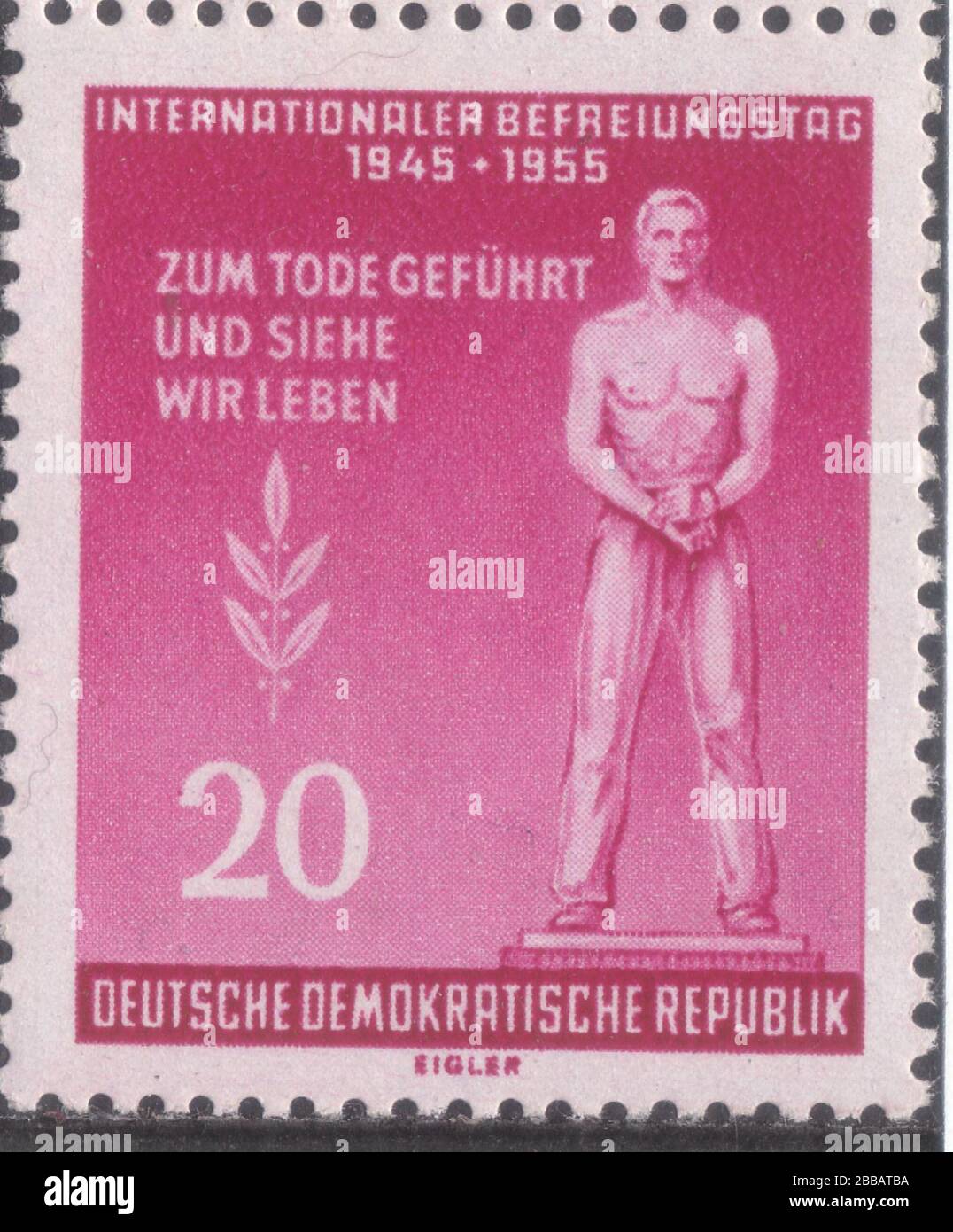 Stamp description / Briefmarkenbeschreibung Deutsch: Tag der Briefmarke  1961 English: Day of stamp 1961 Graphic designer: Dorfstecher, Brückels  Ausgabepreis: 20 Pf First Day of Issue / Erstausgabetag: 25. Oktober 1961  Michel-Katalog-Nr: DDR