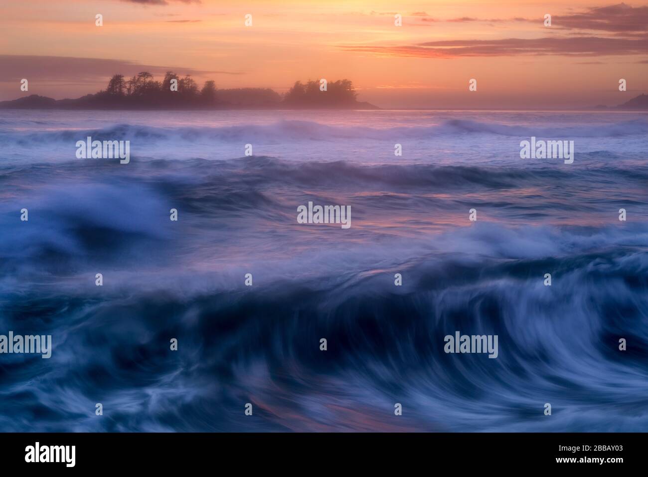 Frank Island, Tofino, Vancouver Island, BC, Canada Stock Photo