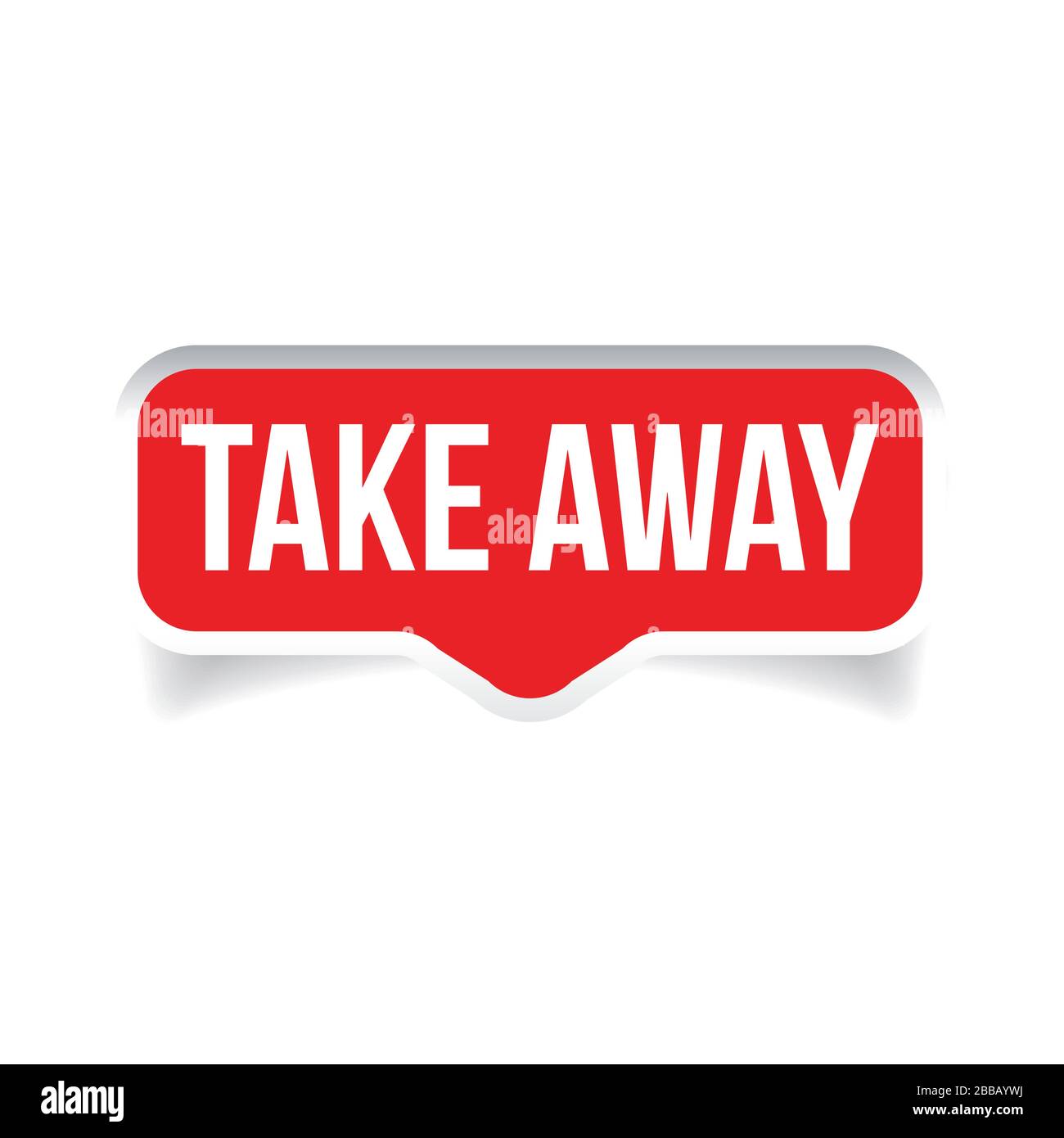 Take Away sign label red Stock Vector Image & Art Alamy