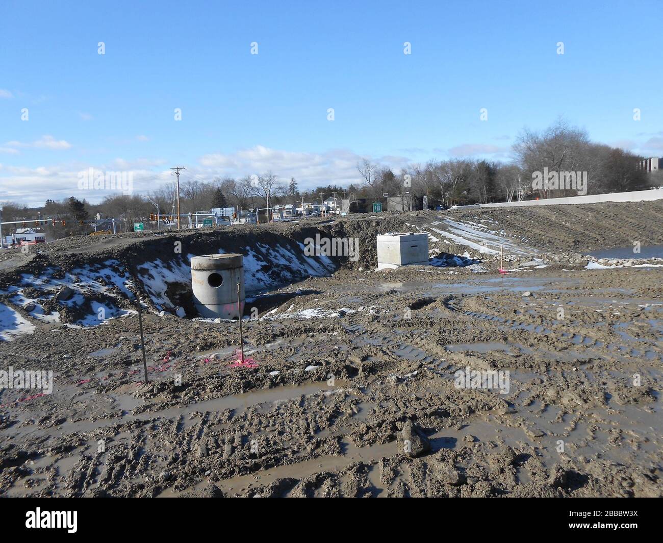 "Infiltration Basin 2; 25 January 2017, 1215; Methuen Rotary February