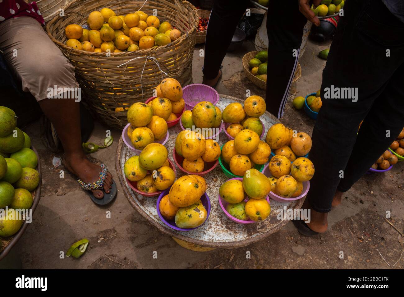 New Benin Market in Benin City, Edo State, Nigeria, West Africa Stock
