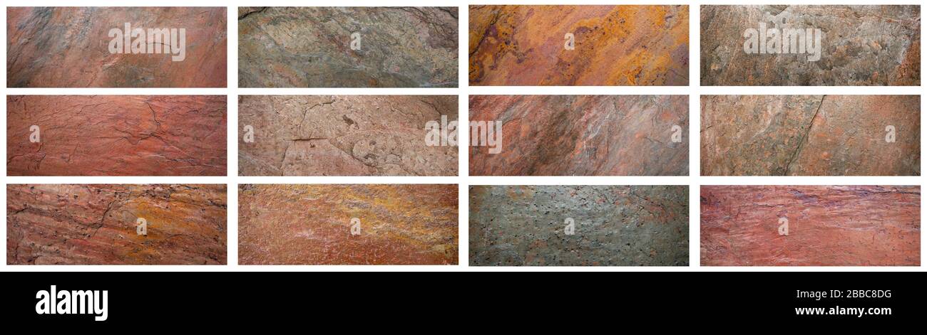 set of stone texture background, Granit texture backgeound, stone texture. Stock Photo