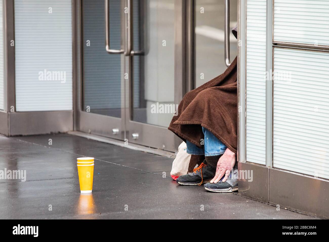 Empty streets of New York City during Coronavirus quarantine lockdown
