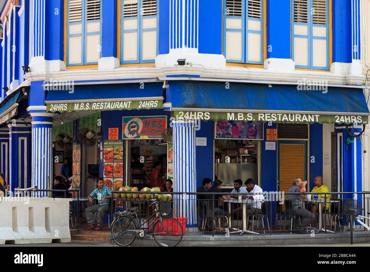 Restaurant On Rowell Road Little India District Singapore Asia Stock Photo Alamy