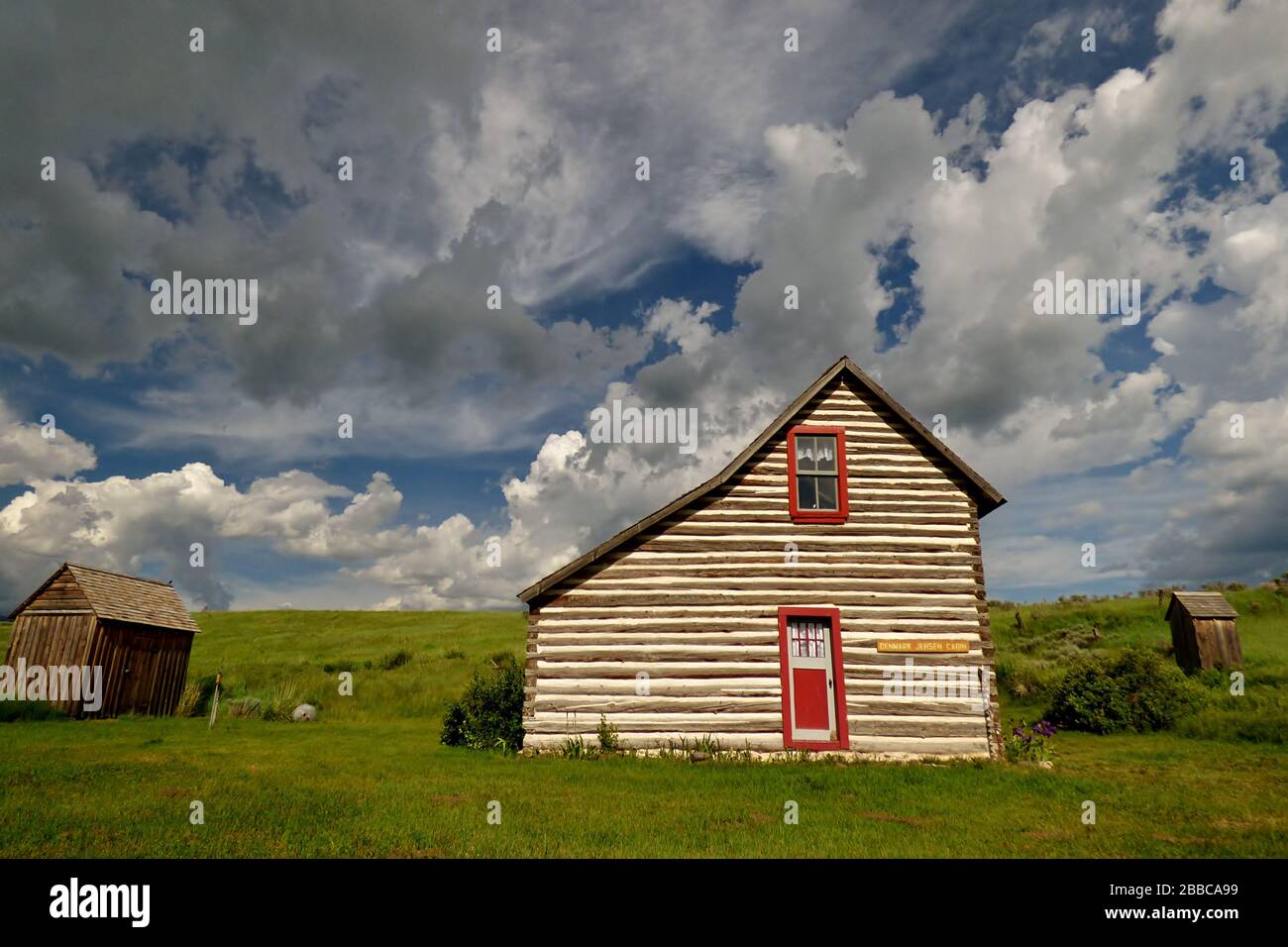 Farm house, Chesterfield,  Idaho, USA Stock Photo