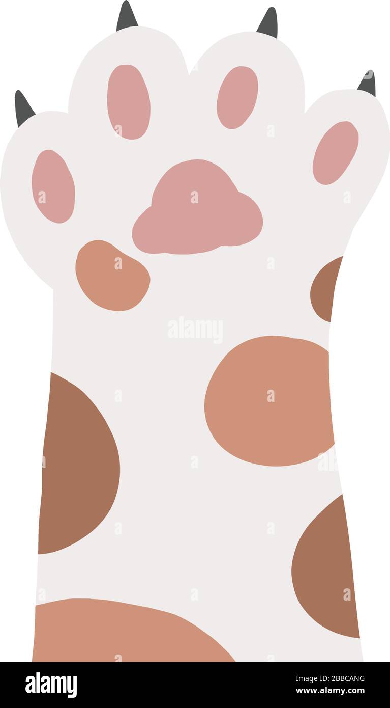 Cat paw cartoon vector for icon Stock Vector Image & Art Alamy