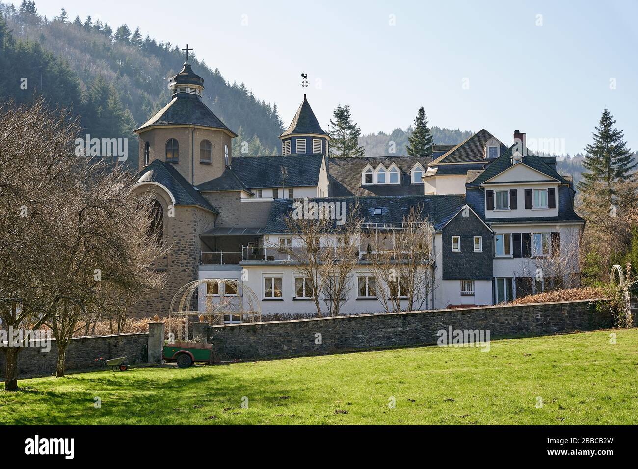 Mayen, Germany. 25th Mar, 2020. Helgoland Monastery. The former Franciscan convent is now used as a student residence. (To dpa New hustle and bustle in old walls - monasteries experience new uses) Credit: Thomas Frey/dpa/Alamy Live News Stock Photo
