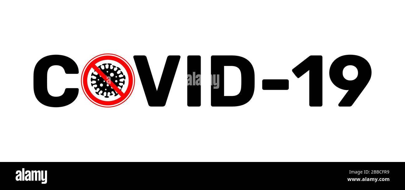Coronavirus 2019 sign. COVID-19 vector simple illustration. EPS 10 Stock Vector