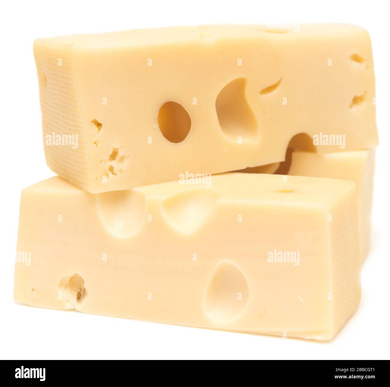 Cheese cubes stack on white hi-res stock photography and images - Alamy