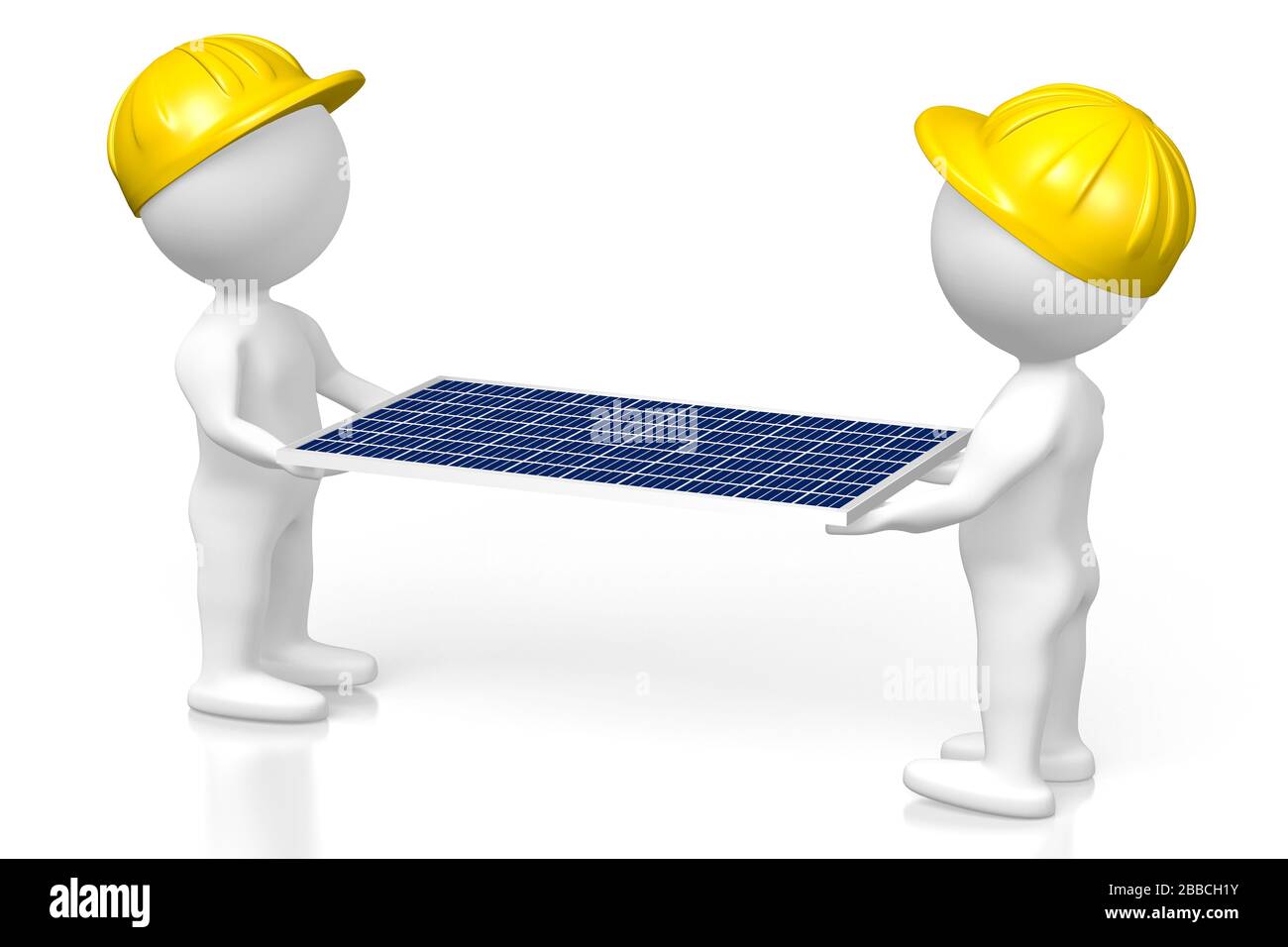 Solar panels assembly 3D illustration Stock Photo Alamy