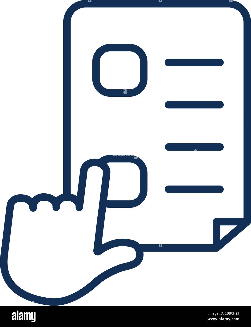 education online concept, academic document and hand cursor icon over ...