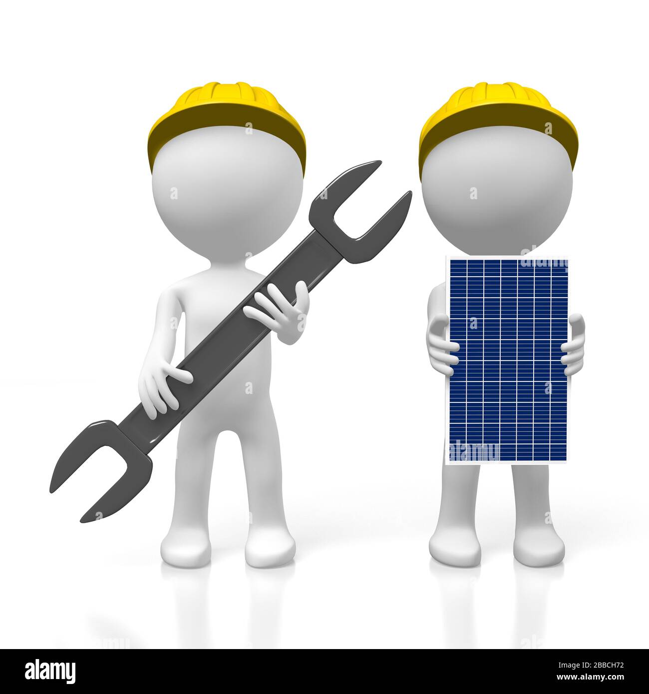 Solar panels assembly - 3D illustration Stock Photo - Alamy