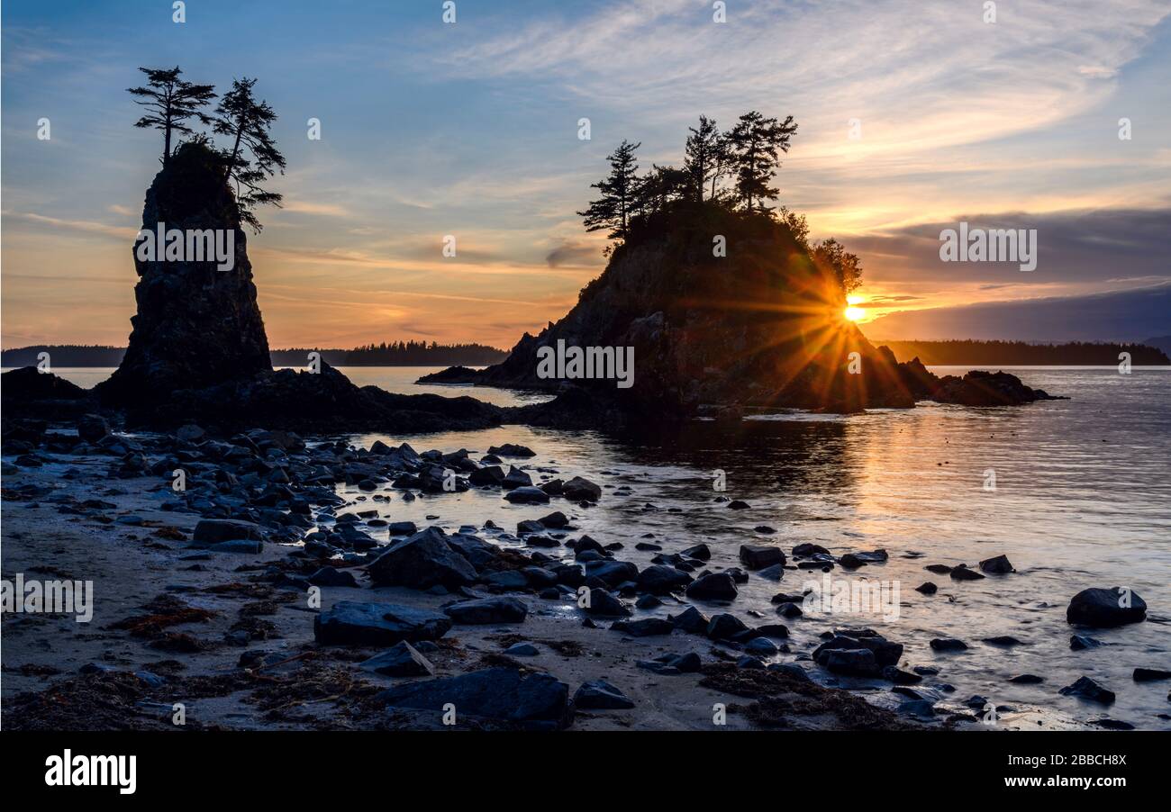 Brady's Beach, Bamfield, Vancouver Island, BC, Canada Stock Photo