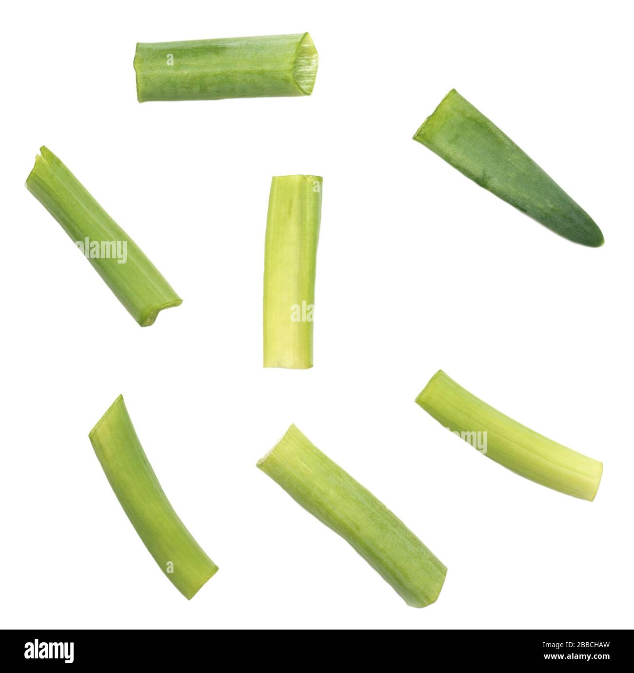 Green onion isolated on white background Stock Photo - Alamy