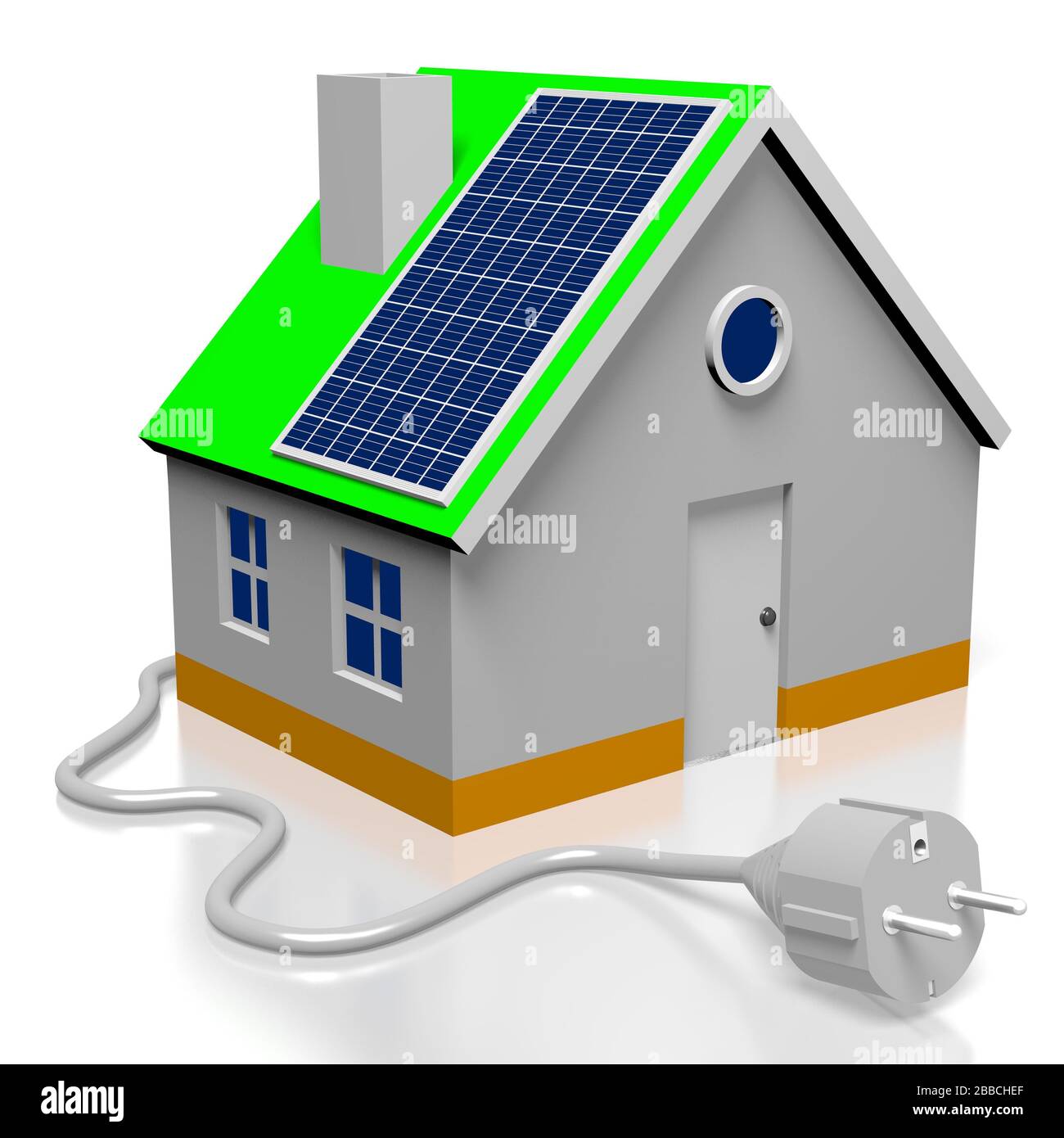 Solar panels house cut out hi-res stock photography and images - Alamy