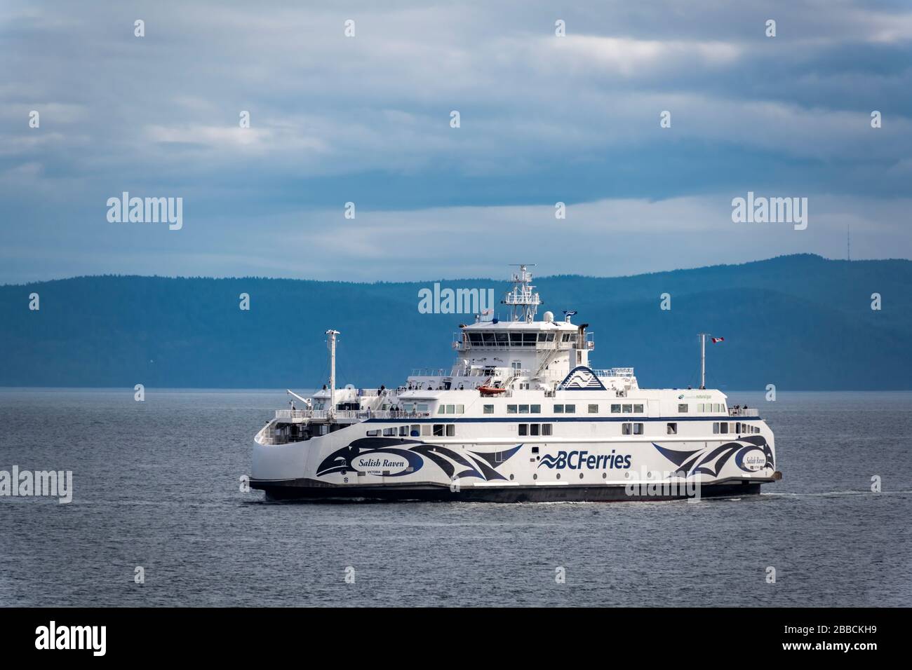BC Ferries, Vancouver to Victoria, BC, Canada Stock Photo