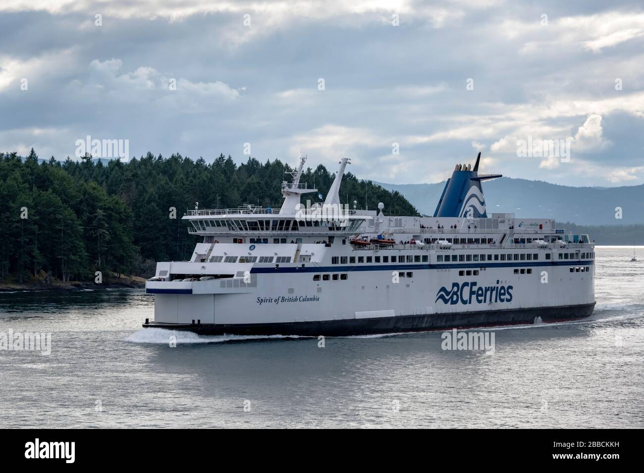 BC Ferries, Vancouver to Victoria, BC, Canada Stock Photo