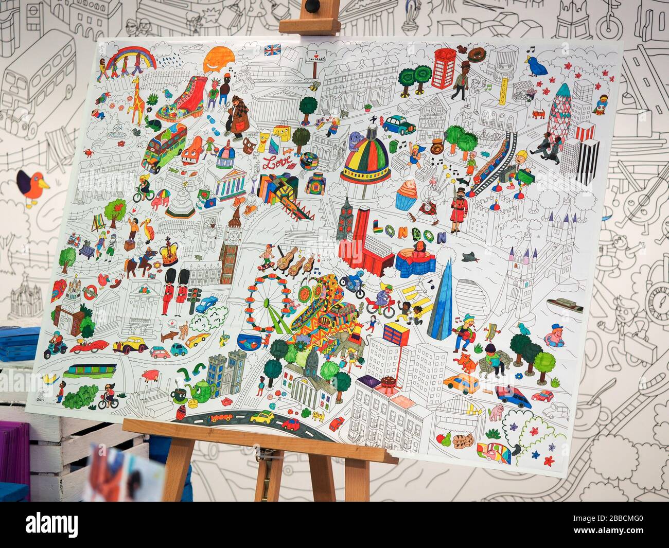 Interior of the British Paperchase stationery supplies, cards, gifts