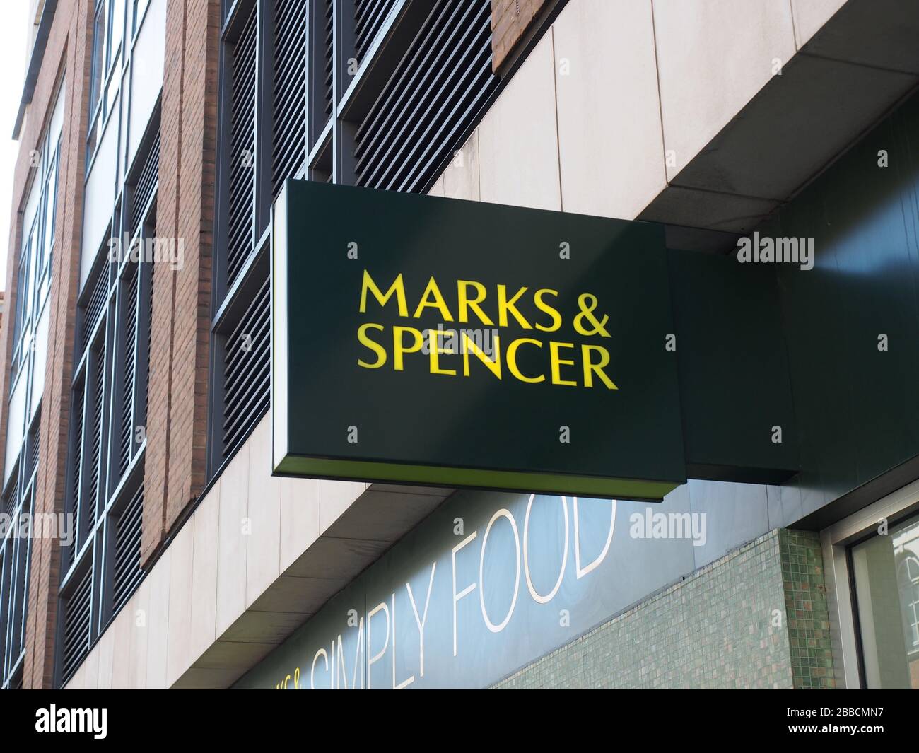 The British Marks & Spencer shop at Tottenham Court Road, London - UK Stock Photo