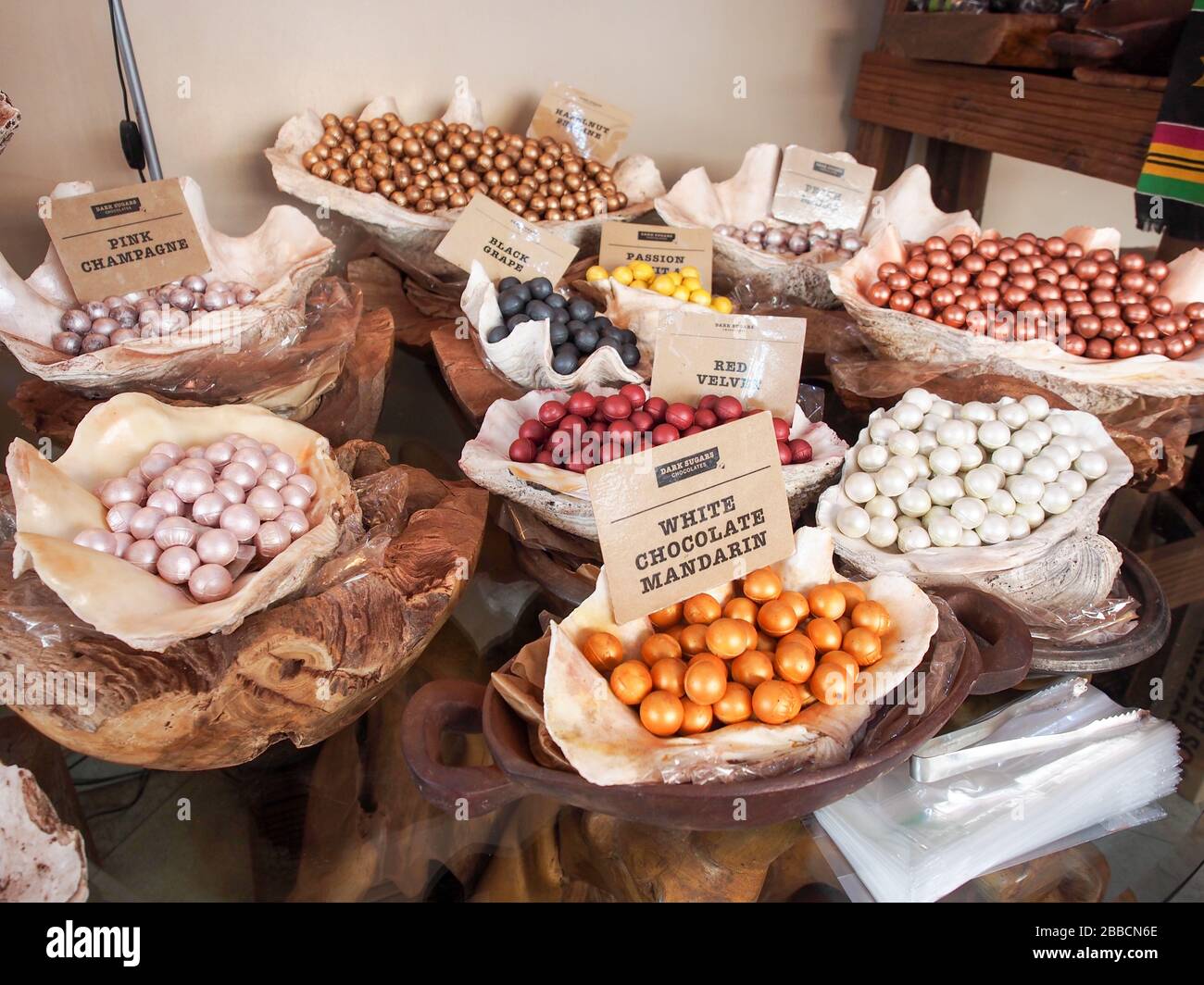 Dark Sugars Cocoa House, a chocolate store in Brick Lane London Stock
