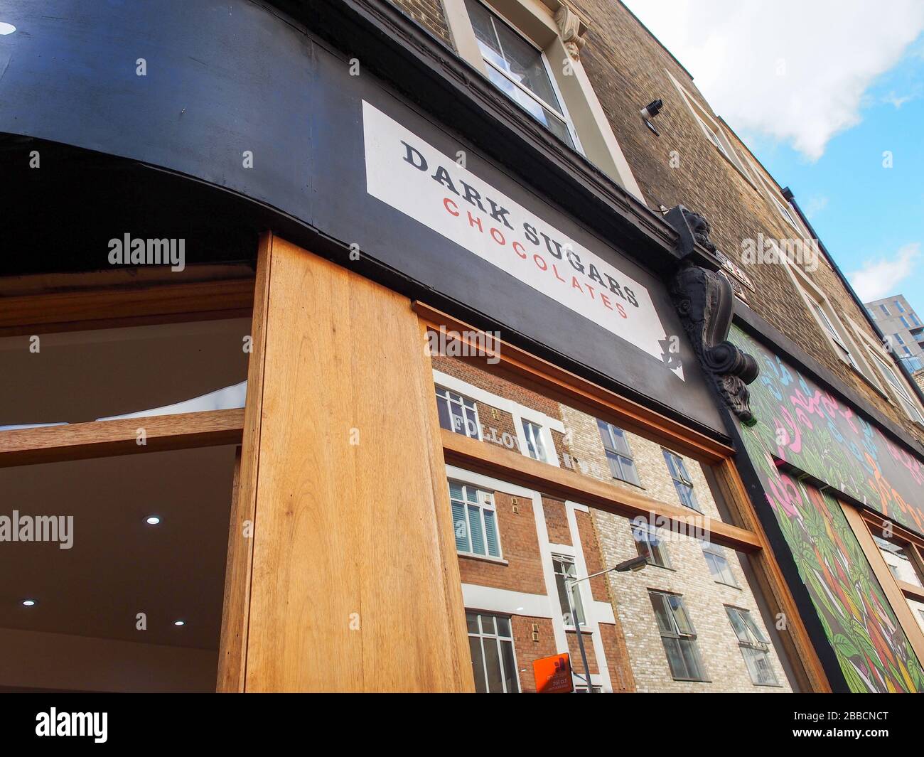 Dark Sugars Cocoa House, a chocolate store in Brick Lane London Stock